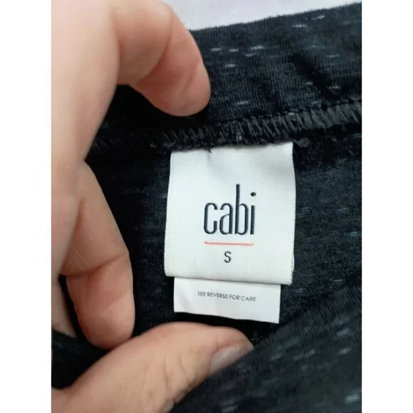 CAbi Womens Skirted M Legging Small Gray Space Dye Ankle Activewear #3210 - Picture 5 of 8